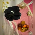 Stunning Floral Embellished Prom Dress Size L Photo 2