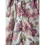Olivaceous Floral Puff Sleeve Mini Dress Womens Sz S A Line Flowy Boho Feminine Photo 2