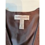 Marsh Landing VTG 90s  Womens Brown Suede Leather Western‎ Button Front Vest Photo 1