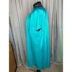 nightgown satin teal vintage Blue Size XL Photo 4