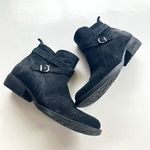 Born Chaval Flat‎ Casual Ankle BOOTS 865 Black Leather Womens Size 7M Buckle Photo 0