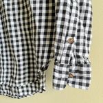 Marine layer Kendall Plaid Flannel Gingham Print Button Down Shirt Top Size XS Photo 2