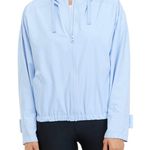 Zelos Body And Sol By  Cropped Windbreaker Baby Blue Jacket Hoodie Womens Small New Anarak Photo 0