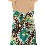 Forever 21 A-line V-neck Flared Ruffle Skirt Top Size Medium Photo 2