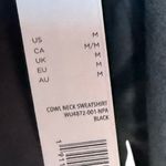 Rae Dunn NWT  Cowl Neck Black COZY Sweatshirt Sz M Photo 8