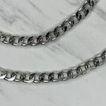 Silver Tone Flat Chain Link Purse Handbag Bag Replacement Strap Photo 4