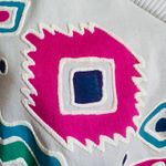 80s Puff Paint Southwest Tee Shirt Short Sleeve Top White Pink Green Purple M Size M Photo 6