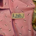 Vintage Sacha For Basha Silk Scarf Pink Purple Photo 1