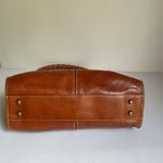 Patricia Nash Genuine Leather Shoulder Satchel Bag Brown Medium Photo 4