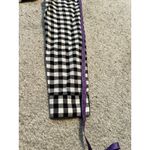 Michael Kors  MK Wrap Top Black & White‎ Size 10 Long Sleeves  Gingham Photo 6