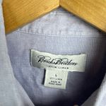 Brooks Brothers  Womens Irish Linen Button Down Shirt Top Sz Large Purple Photo 7