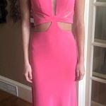 Zoey Grey NWT Jeweled neck dress HOT Pink Prom Evening Gown Photo 0