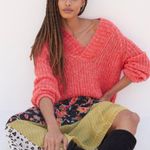 Anthropologie Honore Ribbed Knit Pullover Sweater Sz Medium Wool Blend Photo 0