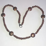 Honora 925 Genuine Cultured Freshwater Elegant Chocolate Pearl Necklace Brown Photo 4