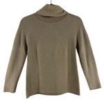 Talbots Gold Shimmery Cowl Neck Long Sleeve Chunky Knit Pullover Sweater Size S Photo 1