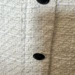 Loft Tweed White with Black Trim and Buttons Zip Back Size 8 Classic Preppy Photo 3