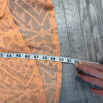 Torrid peach geo mesh hi low lightweight kimono wrap 3/4 sleeve size 3X/4X J36 Photo 3