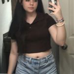 H&M Divided Brown Button Up Crop Top Photo 4