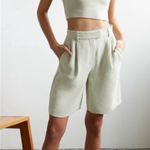 Aritzia Wilfred Limerick Short Light Sage Green Size 12 DTR4 Photo 0