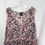 Torrid  Plus Size 3X Top Pink Floral Lace-Up Chiffon Tank Swing Oversized‎ 993 Photo 7