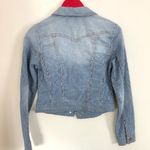 Jessica Simpson denim striped jacket S Photo 4