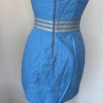 Lilly Pulitzer  “Kirkland” Vibrant Blue & Gold Sleeveless Cut Out Mini Dress Photo 8