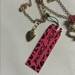 Betsey Johnson Gold Heart Necklace with Floral Accents Photo 2