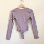 Free People Intimately Purple V-neck Long Sleeves Bodysuit XS Photo 5