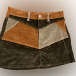 American Eagle  Outfitters Multicolor Corduroy Mini Skirt Sz 6 Photo 0