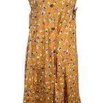 ASOS Tan Floral Front Slit Strapless Summer Dress Convertible Skirt Women Sz 4 Photo 0