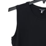 Eileen Fisher Stretch Jersey Knit Tank Midi Dress Crewneck Lagenlook Black XL Photo 2