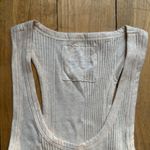 Aerie  Ribbed Scoop Neck Tank Top - Light Beige Medium NWT Photo 1