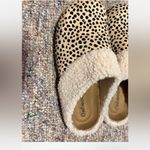 Outwoods  cheetah print, faux-fur lined slide slippers.  Photo 3