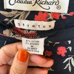 Vintage Claudia Richard Floral Ribbon Skirt Y2K Holiday Romantic Cottagecore M Black Size M Photo 3