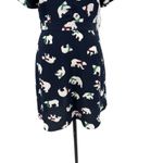 Modcloth  Susan Bee Anthony Dress Polar Bear Print Navy Blue White Size US 8‎ Photo 3