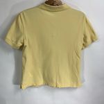Croft & Barrow Pale Yellow Y2K Polo Shirt Sz Medium  Photo 1