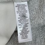 Loft Knit Chiffon Back Pullover Athleisure Top Grey Cream Large Photo 9