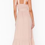 Show Me Your Mumu Claire Midi Dress In Dusty Blush Crisp Photo 5