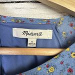 Madewell Tassel-Tie Mini Dress in Calico Floral Blue Size 6 Summer Coquette Girl Photo 8