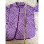 Womens 1X Lavender‎ Purple Quilted Coat Jacket Collared Button Front Photo 3