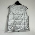 Ralph Lauren Lauren  Black & Silver Reversible Womens Vest Jacket L Warm Winter Photo 4