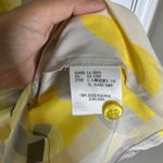 Escada Abstract yellow silk button down shirt size 34‎ quiet luxury old money 4 Photo 4