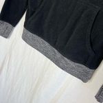 Lululemon Runaway Fleece Pullover Hoodie Black and Gray Size 6 Thumbholes Gym Photo 4