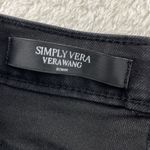 Vera Wang Simply Vera  Capri Jeans Womens Size 4P Black Denim Button Fly Mid Rise Photo 8