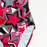 Nike [] Red Black Star Print Thin Strap One-Piece Competition Swimsuit Size 10/36 Photo 8