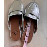 Aquatalia Jayleen Metallic Silver Slip On Flat Mule size 6 Photo 4
