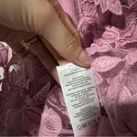 Helsi Florence Strapless Floral Sequin Pink Orchid Dress XS Midi 3D Applique Photo 5