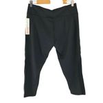 Camp David Utah Utes Womens Leggings Cropped Mesh Panel Black Size L  Photo 1