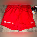 Speedo NEW  Red Shorts Small Comfort Stretch Photo 3