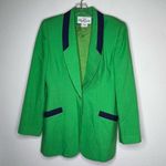 Vintage Oleg Cassini Green‎ Navy Blazer Blue Size undefined Photo 4